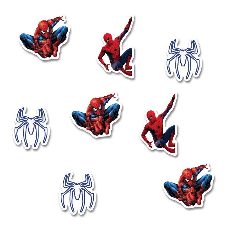 Αυτοκόλλητα Spiderman 5cm / 8τμχ