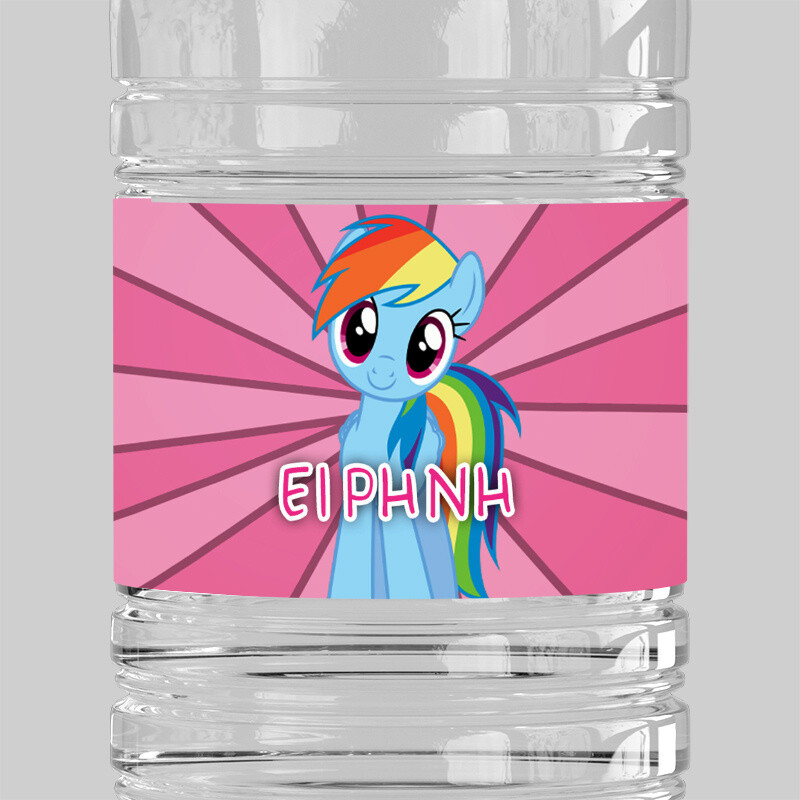Ετικέτες νερού με όνομα My Little Pony / 8 τμχ