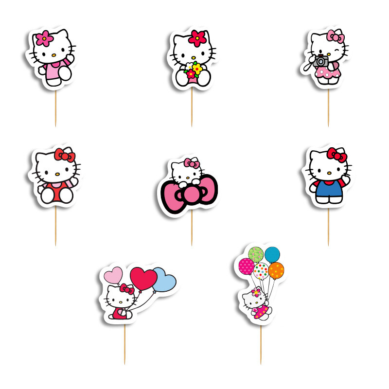 Οδοντογλυφίδες Hello Kitty 5cm / 12τμχ