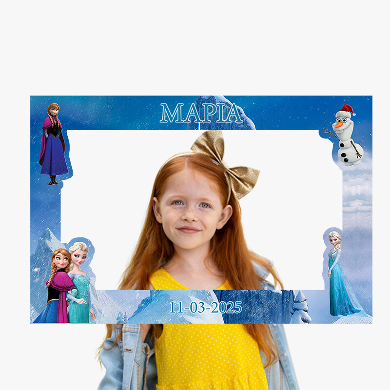 Κάδρο Photobooth Frozen για φωτογραφίες/ 60cm*40cm
