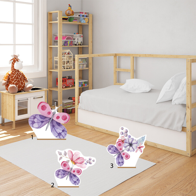 Διακοσμητική φιγούρα Butterfly 50cm Ξύλινη με βάση/1 τμχ