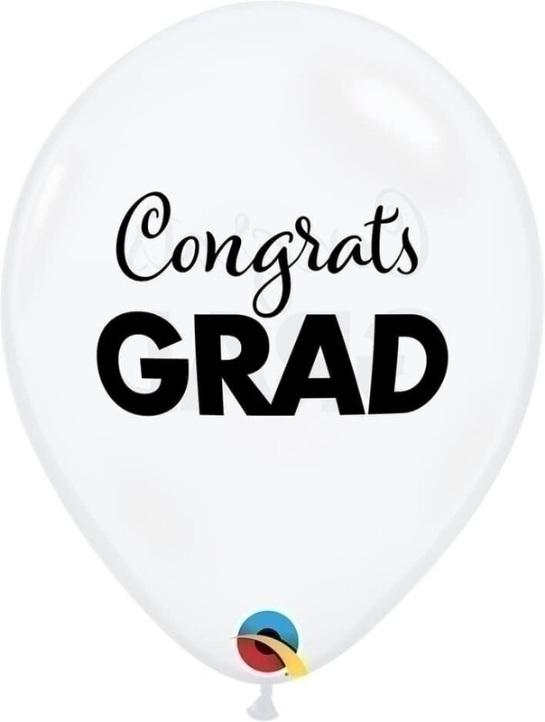 Μπαλόνια Λάτεξ 11 Simply Congrats Grad Διαφάνο/25 τεμ