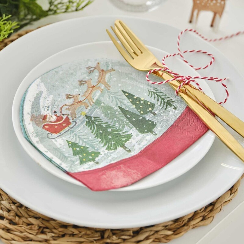 Χαρτοπετσέτες Χριστουγεννιάτικα τοπία Christmas  / 16 τεμ
