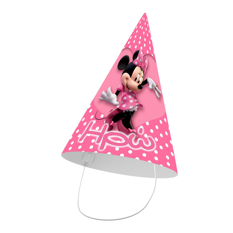 Καπελάκια πάρτυ με όνομα Minnie/8τμχ