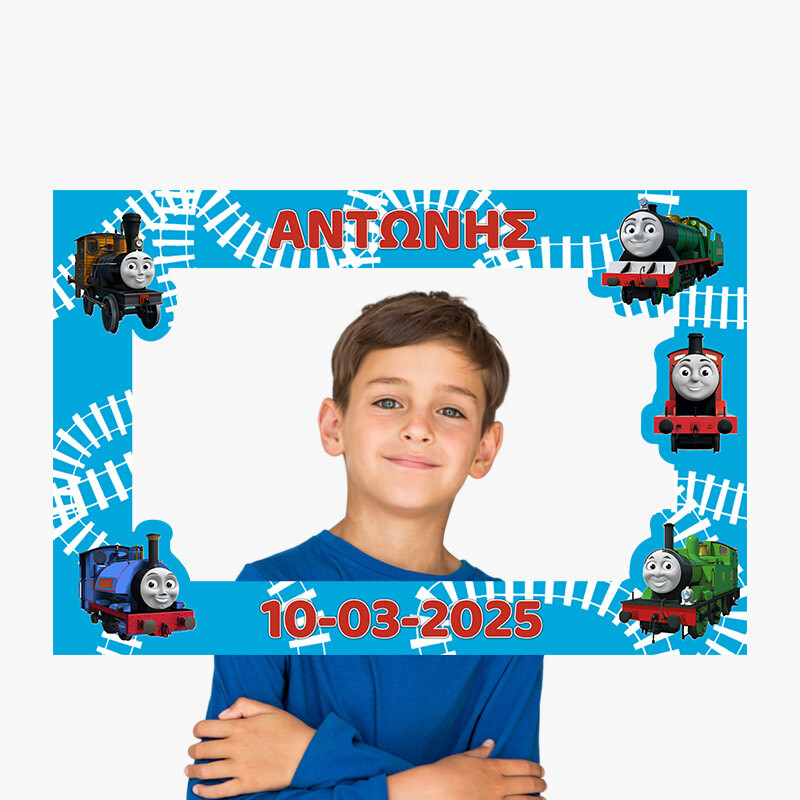 Κάδρο Photobooth Τόμας το Τρενάκι για φωτογραφίες/ 60cm*40cm