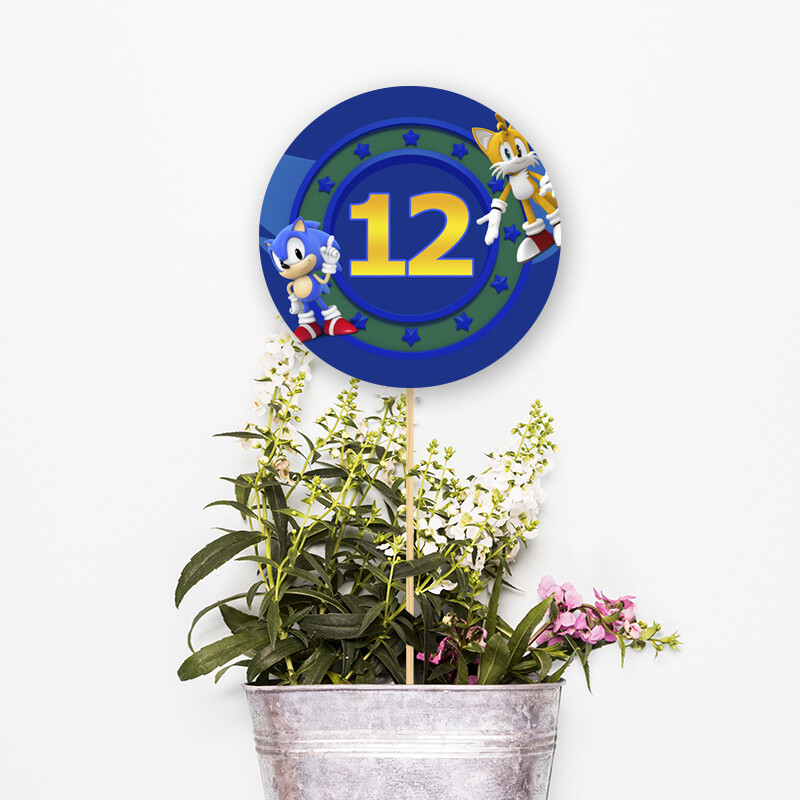 Αρίθμηση τραπεζιού Sonic κύκλος 13cm