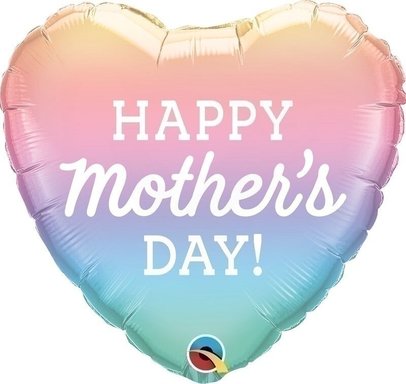 Μπαλόνι Φοιλ 18 Mother's Day Pastel Ombre/ 46 εκ