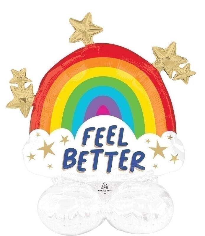 Μπαλόνι Φοιλ AirLoonz Rainbow/Ουράνιο τόξο Feel Better / 76 x 76 εκ
