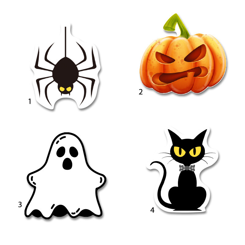 Διακοσμητική φιγούρα Halloween Κολοκύθες 10cm Ξύλινη/1τμχ
