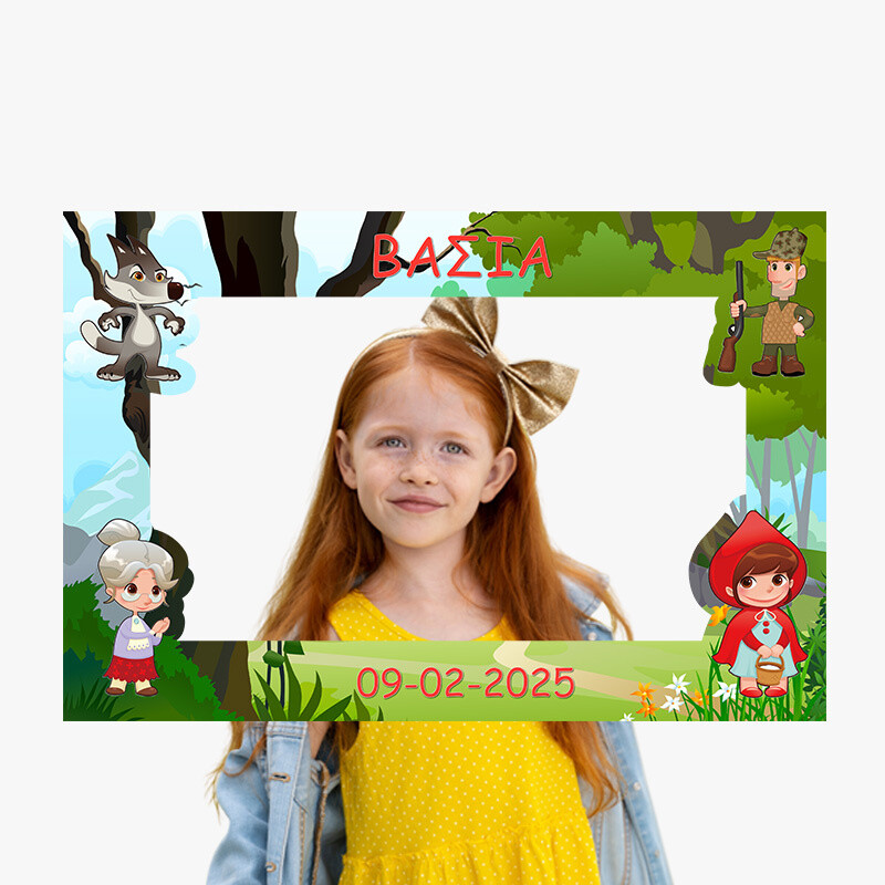 Κάδρο Photobooth Κοκκινοσκουφίτσα για φωτογραφίες/ 60cm*40cm