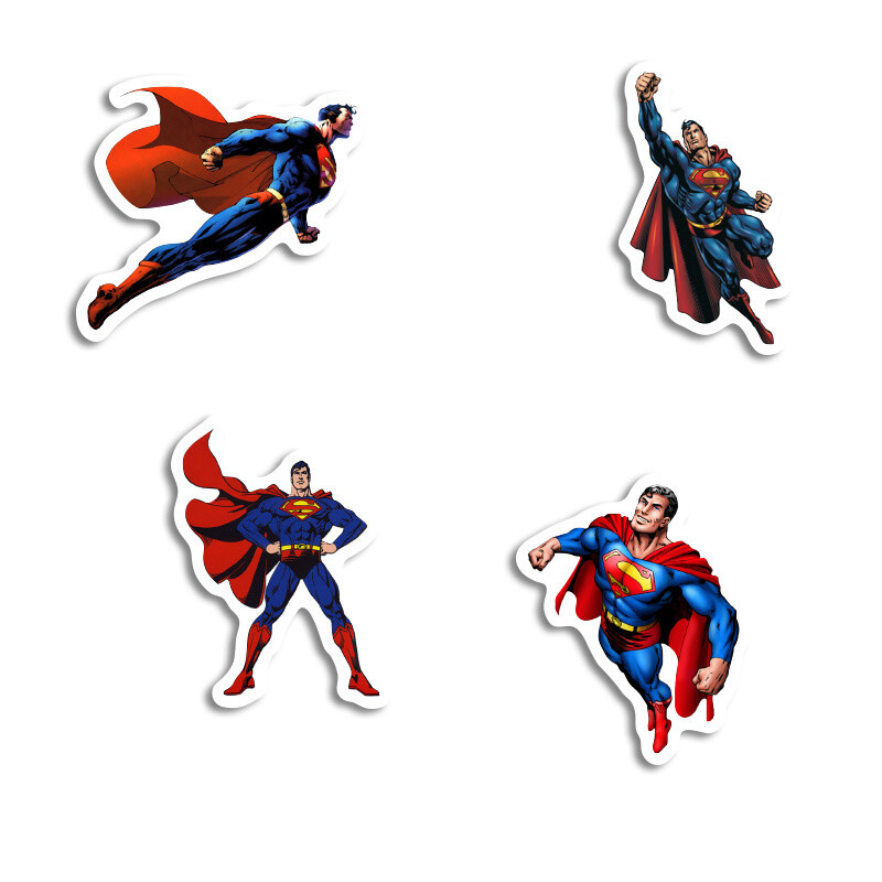 Αυτοκόλλητα Superman 10cm / 8τμχ