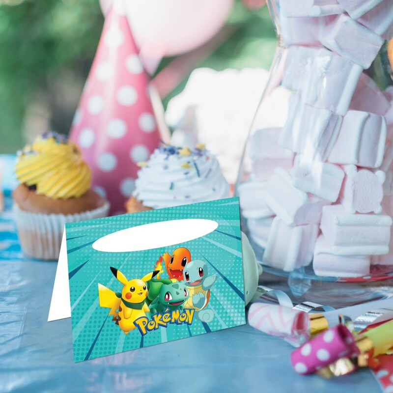 Καρτελάκι Μπουφέ Pokemon/ 6τμχ