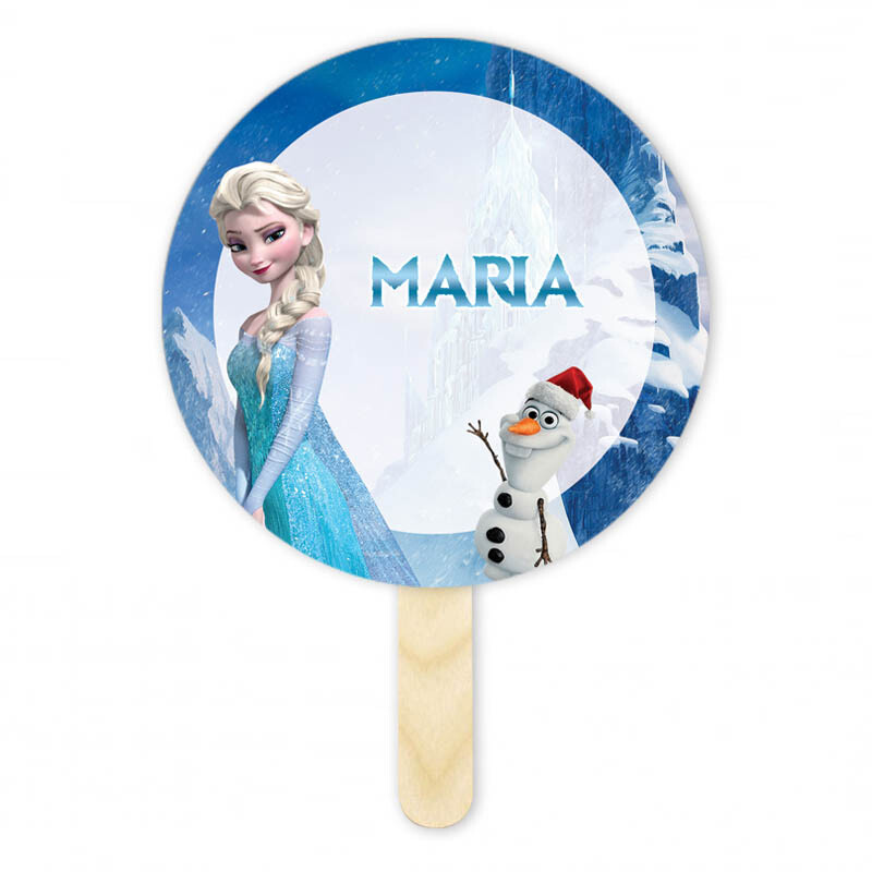 Βεντάλια Χάρτινη με όνομα Frozen κύκλος