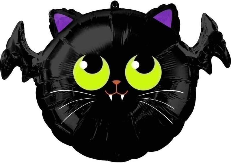 Μπαλόνι Φοιλ 20 Νυχτερίδα - Γατάκι Halloween Black Bat-Cat
