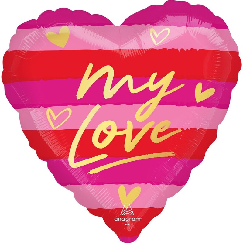 Μπαλόνι Φοιλ 18 Καρδια My Love / 46 εκ