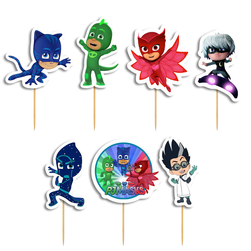 Cupcake toppers PJ Masks 10cm / 8τμχ