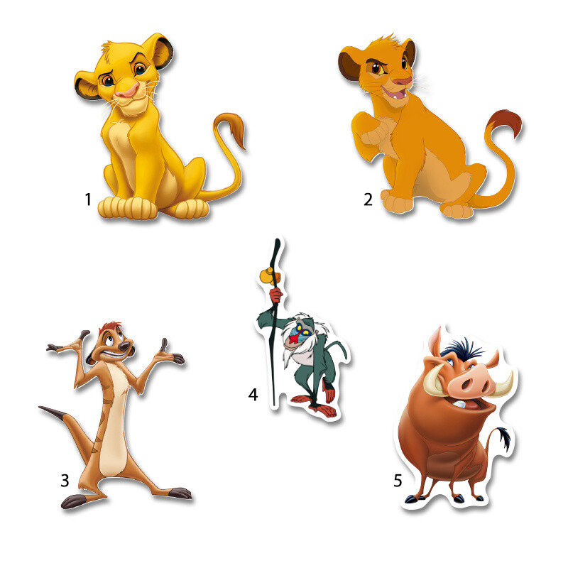 Διακοσμητική φιγούρα Lion King 10cm Ξύλινη/1τμχ