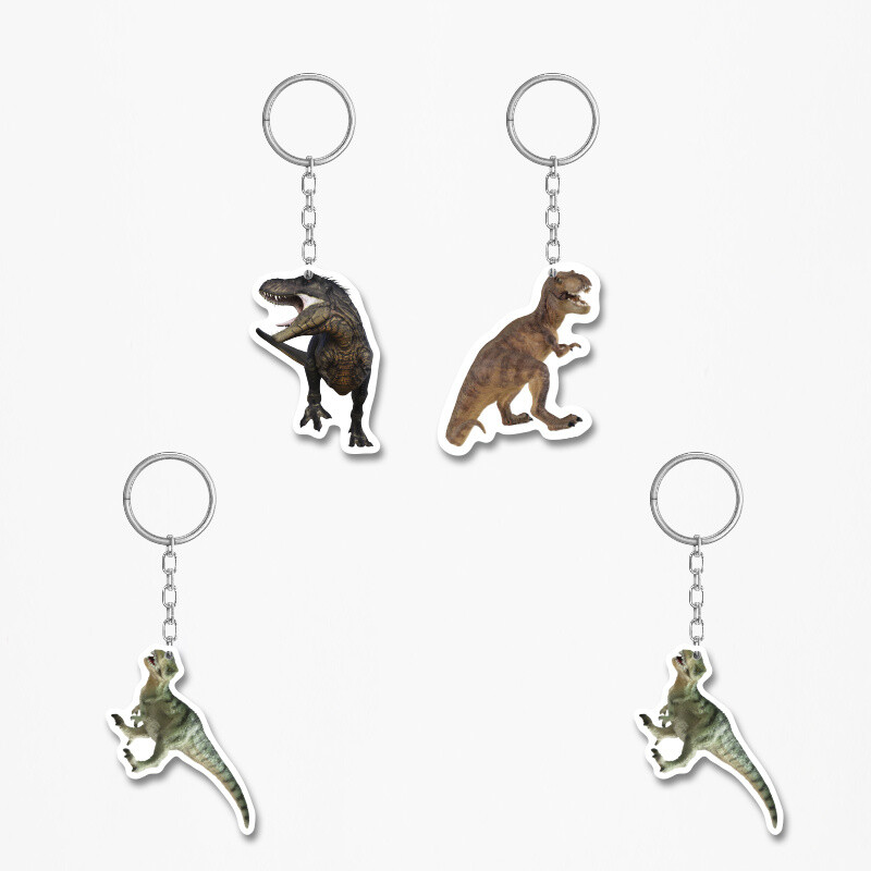 Ξύλινα Μπρελόκ T-Rex 5cm/ 4τμχ