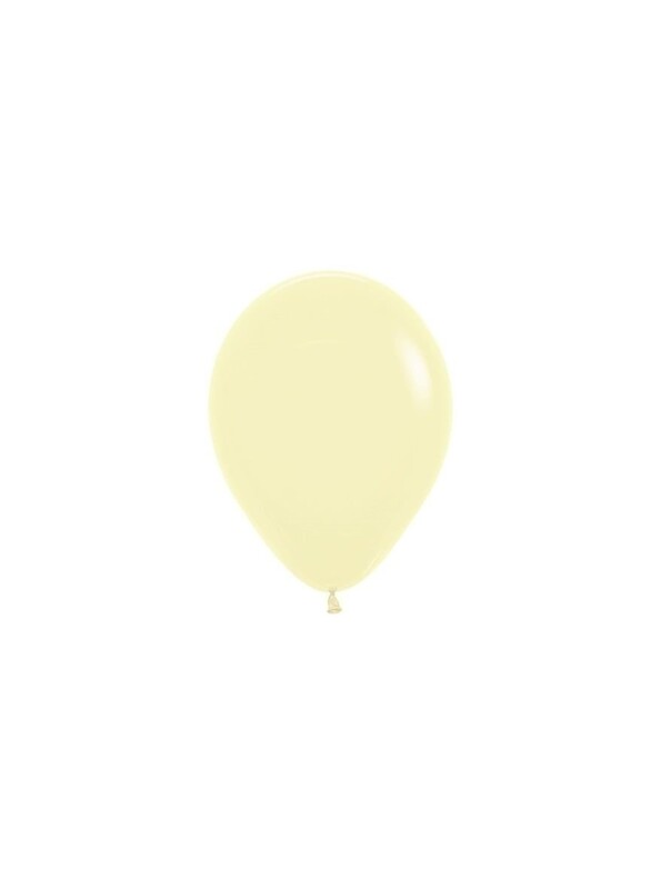 Μπαλόνια Λάτεξ 5 Pastel Matte Yellow / 50 τεμ - Κίτρινο