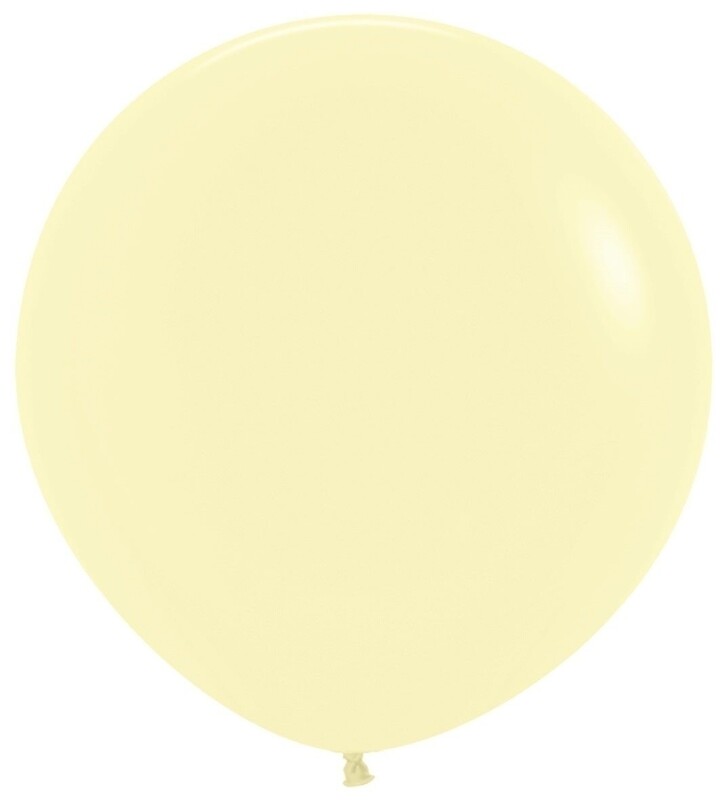 Μπαλόνια Λάτεξ 36 Pastel Matte Yellow / 2 τεμ - Κίτρινο