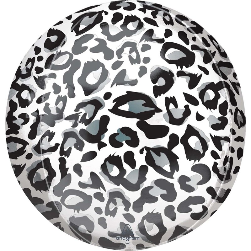 Μπαλόνι Φοιλ Orbz Snow Leopard Print Animalz / 38εκ Χ 40εκ Λεοπάρδαλη του χιονιού Animalier - Animal Print