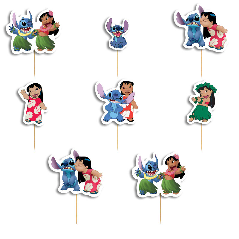 Οδοντογλυφίδες Lilo & Stitch 5cm / 12τμχ