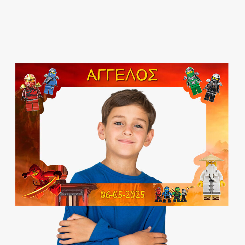 Κάδρο Photobooth Ninjago για φωτογραφίες/ 60cm*40cm