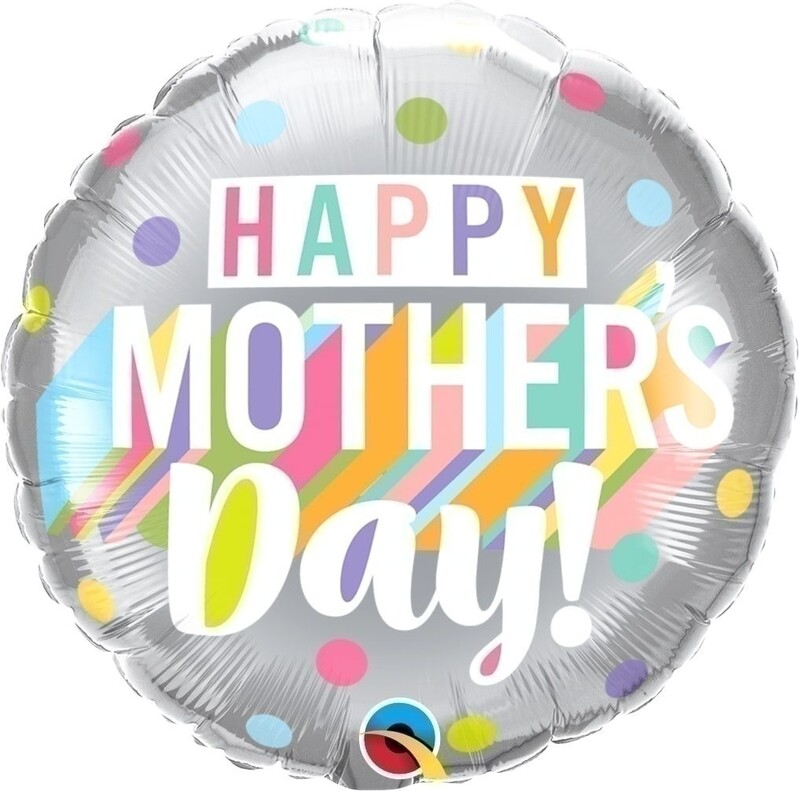 Μπαλ. Φοιλ 18 Mothers Day Big Pastel Dots / 45εκ