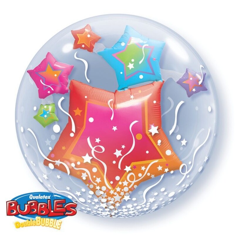 Bubble διπλό Stars/αστέρια  and Streamers