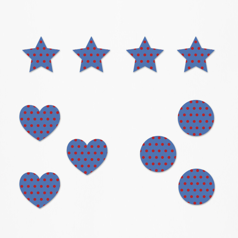 Ξύλινα διακοσμητικά One Piece Pattern mix/ 10τμχ(2cm)