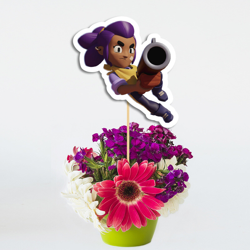 Χάρτινο διακοσμητικό Τοππερ Brawl Stars/ 20cm