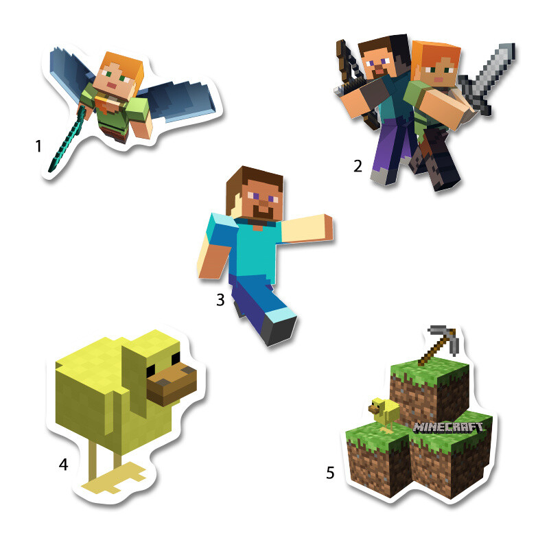 Διακοσμητική φιγούρα Minecraft 10cm Ξύλινη/1τμχ