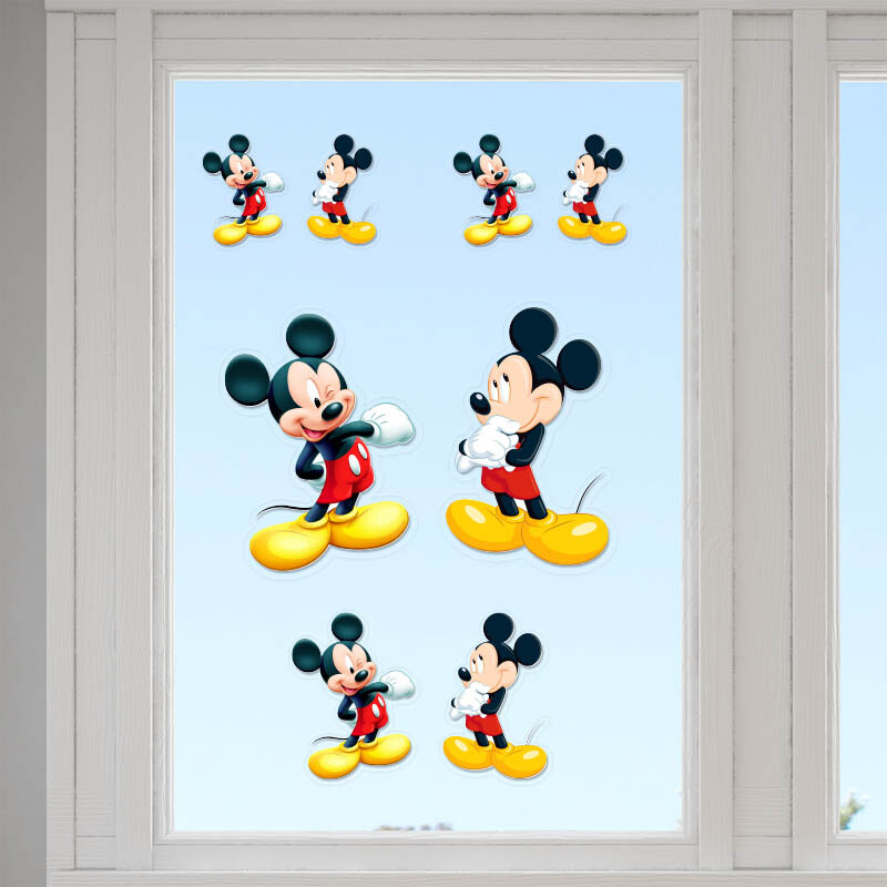 Αυτοκόλλητα τζαμιού Mickey /10 τμχ