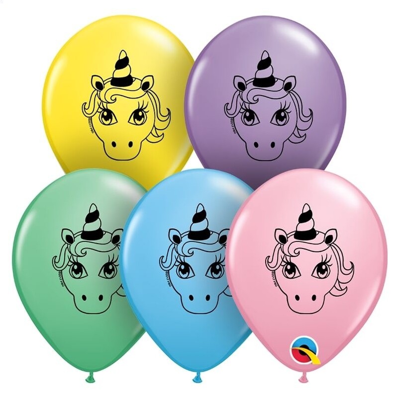 Μπαλόνια Λατεξ 5 Unicorn Head/μονόκερος