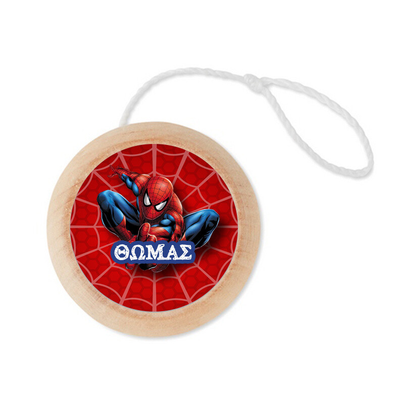 Ξύλινο Γιο – Γιο με όνομα Spiderman