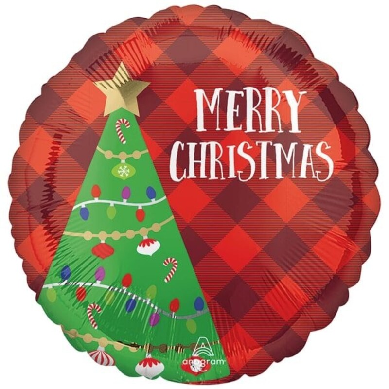Μπαλόνι Φοιλ 17 Merry Christmas Tree / 43 εκ - Χριστουγεννιάτικο Δέντρο