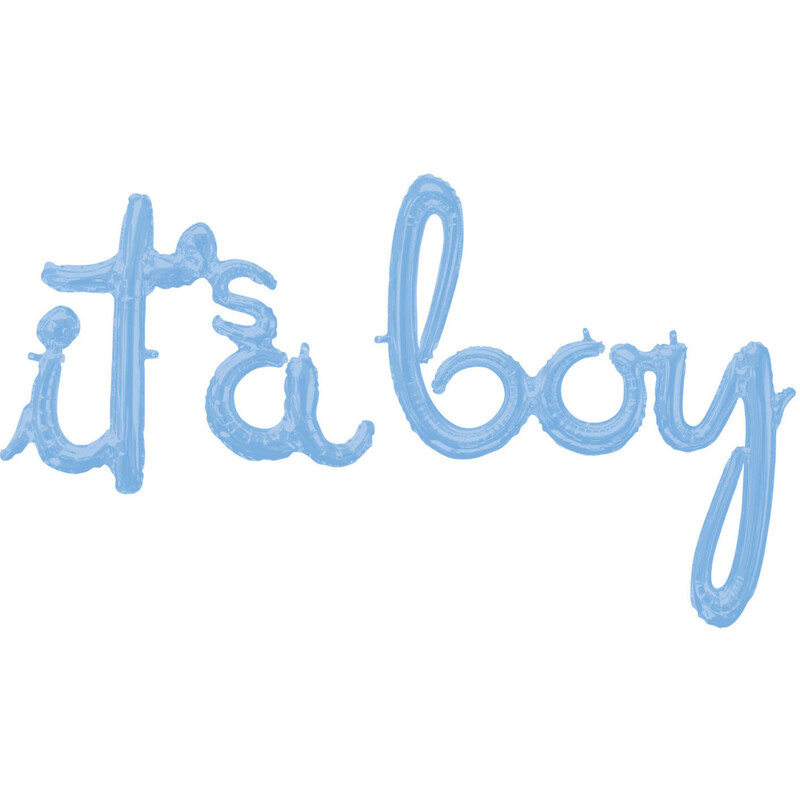 Μπαλόνι Φοιλ Script Phrase it's a boy / 68 x 50 εκ
