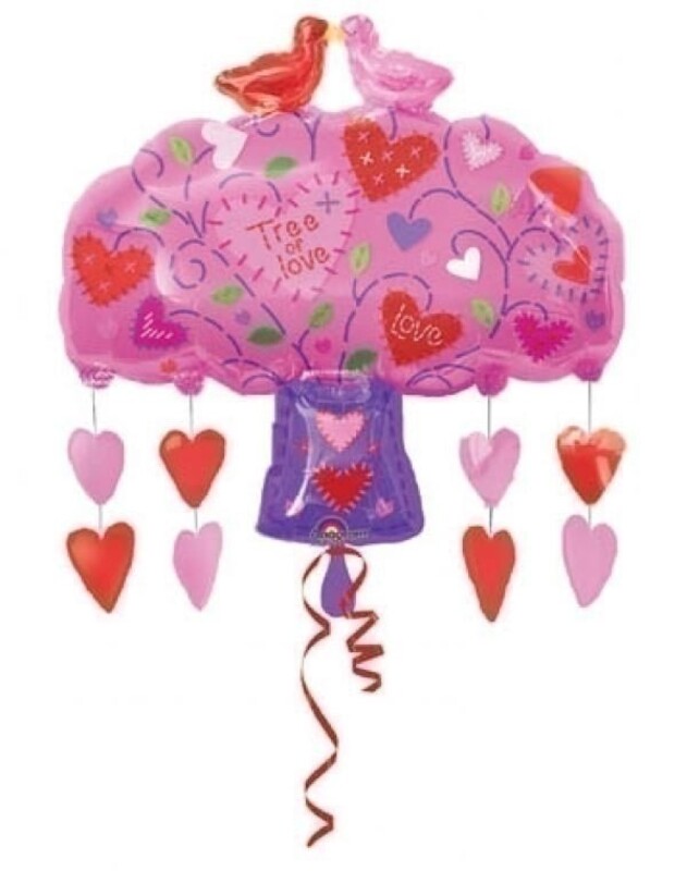 Μπαλόνι Φοιλ Σχήμα Love Birds Tree