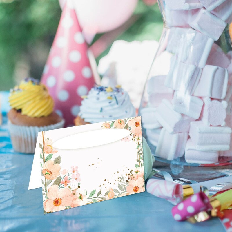 Καρτελάκι Μπουφέ Boho Birthday/ 6τμχ