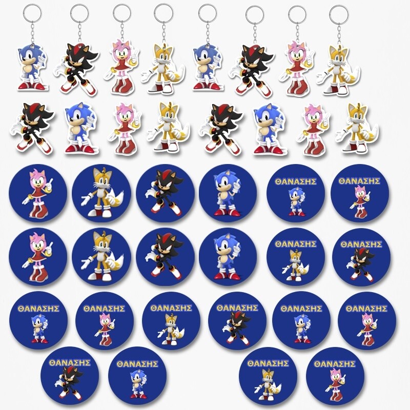 Πακέτο Δωράκια Sonic για πάρτυ 38τμχ
