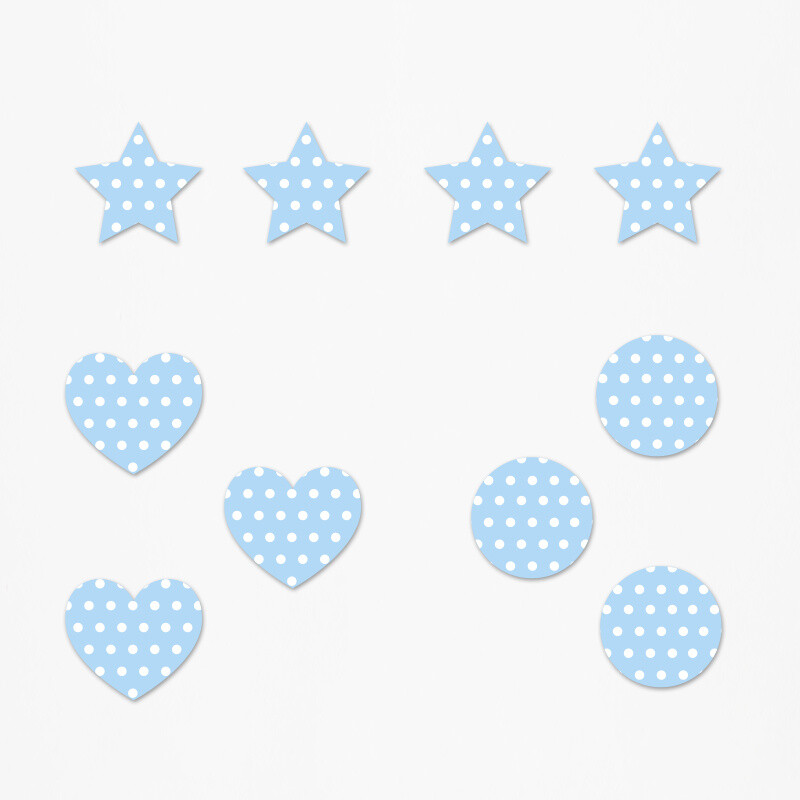 Ξύλινα διακοσμητικά Baby Boss Pattern mix/ 10τμχ(2cm)