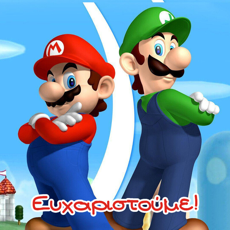 Σουβέρ χάρτινο Super mario/8τμχ