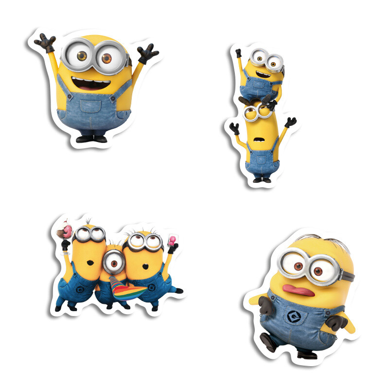 Αυτοκόλλητα Minions 10cm / 8τμχ