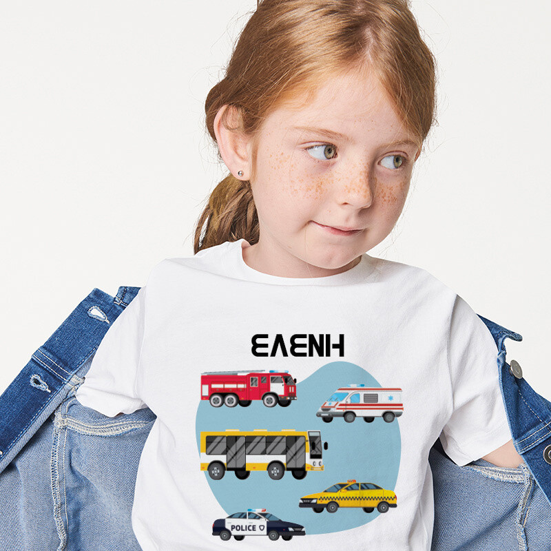 Παιδικό T-shirt On The Road για κορίτσι με όνομα