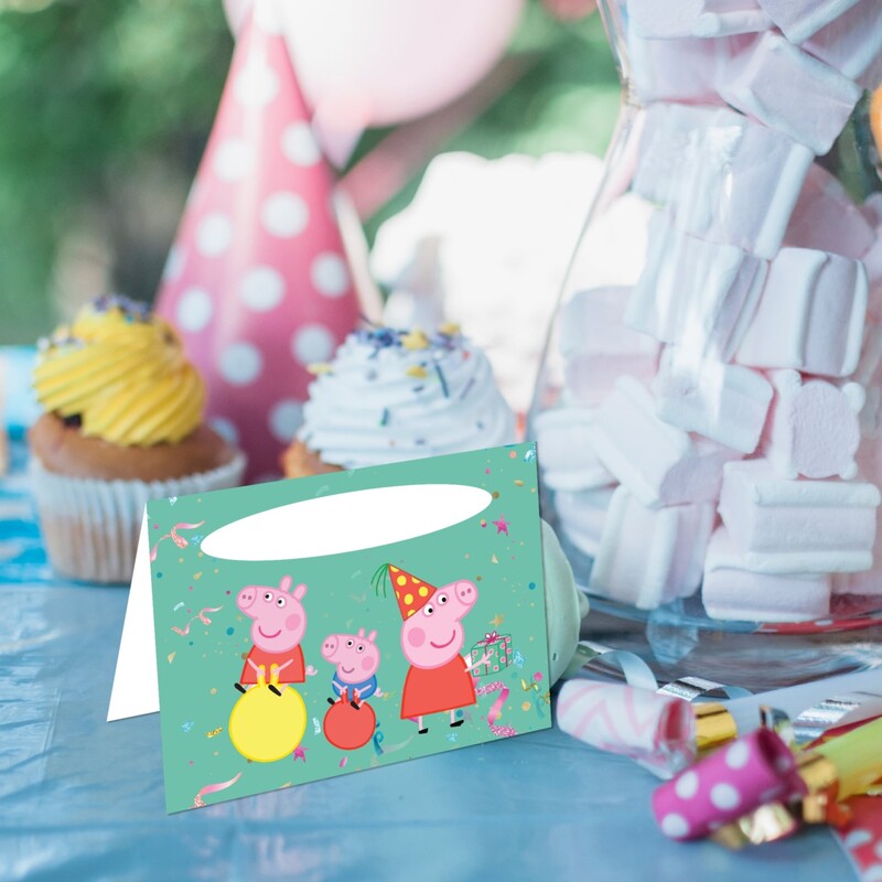 Καρτελάκι Μπουφέ Peppa Pig/ 6τμχ