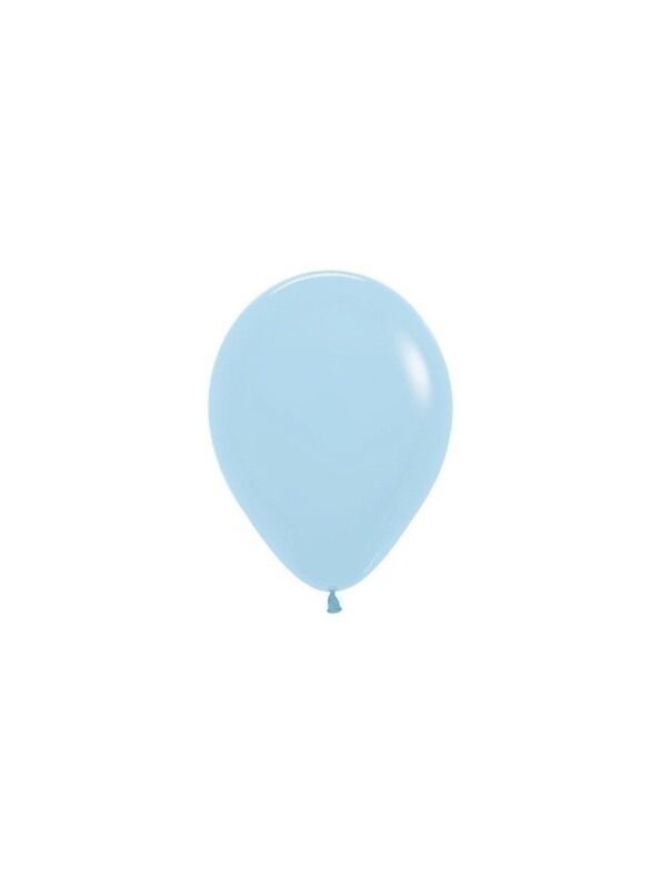 Μπαλόνια λατεξ 5 Σιελ  / 50 τεμ - Pastel Matte Blue