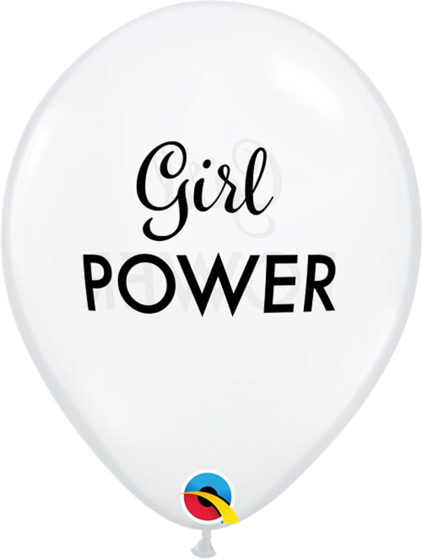Μπαλόνια Λάτεξ 11 Girl Power Διάφανο Diamond Clear / 25 τεμ
