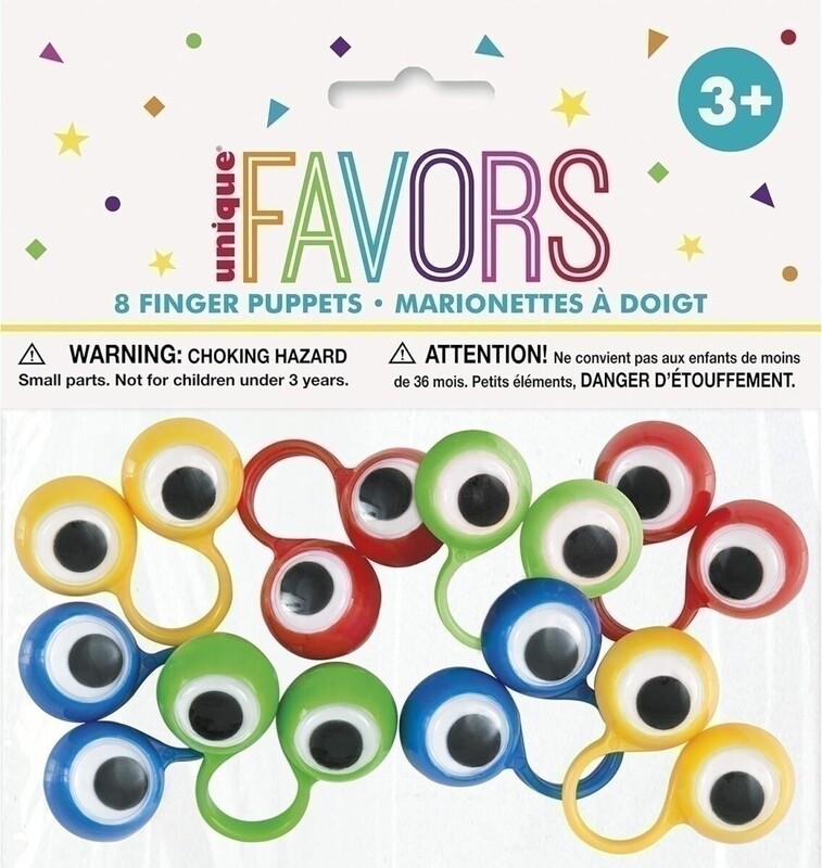 Παιχνίδι Δαχτύλου Ματάκια /  - Finger Puppets with  Eyes / 8 τεμ