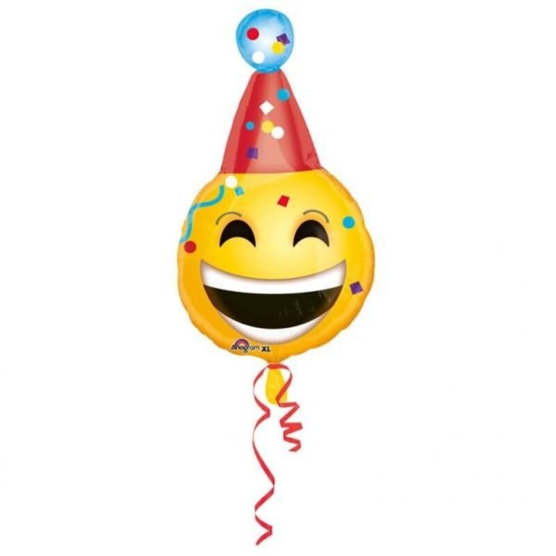 Μπαλόνι Φοιλ Junior Shape Party Hat Emoticon