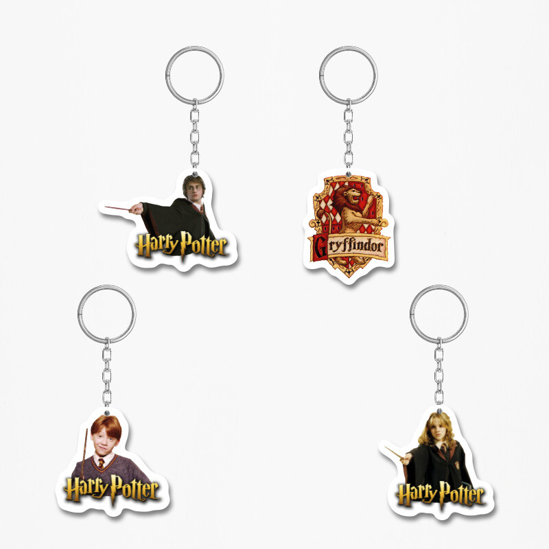 Ξύλινα Μπρελόκ Harry Potter 5cm/ 4τμχ